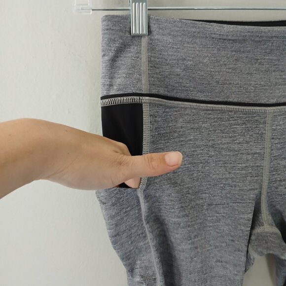 Lululemon Women's Pace Rival Size 6 Crop Leggings Gray Activewear Athleisure M m - Picture 6 of 16